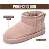 image:imageProject Cloud Girls 100 Genuine Leather Non Slip Fur Lined Ankle Boots  Water Resistant Lightweight Memory Foam Insole Cozy Fall Shoes for Boys amp Girls Kids Footwear Outdoor Everyday Kids BootsPink