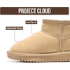 image:imageProject Cloud Girls 100 Genuine Leather Non Slip Fur Lined Ankle Boots  Water Resistant Lightweight Memory Foam Insole Cozy Fall Shoes for Boys amp Girls Kids Footwear Outdoor Everyday Kids BootsNude Suede