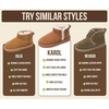 image:imageProject Cloud Girls 100 Genuine Leather Non Slip Fur Lined Ankle Boots  Water Resistant Lightweight Memory Foam Insole Cozy Fall Shoes for Boys amp Girls Kids Footwear Outdoor Everyday Kids BootsBlack Stitch