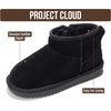 image:imageProject Cloud Girls 100 Genuine Leather Non Slip Fur Lined Ankle Boots  Water Resistant Lightweight Memory Foam Insole Cozy Fall Shoes for Boys amp Girls Kids Footwear Outdoor Everyday Kids BootsBlack