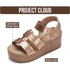 image:imageProject Cloud Girls Dressy Beach Platform Sandals for Kids Easter Kid  Non Slip Kids Sandals  Lightweight Wedge Sandals for Girls  Soft Memory Foam Insole Comfortable Girls Sandals Kids FootwearRose Gold