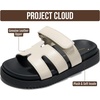 image:imageProject Cloud Girls Sandals  100 Genuine Leather Sandals for Girls  Stylish Girls Footwear with Plush Soft Insole  NonSlip WaterResistant Beach Slides for Girls Kids Sandals Mayvy KidsWhite Leather