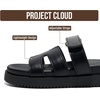 image:imageProject Cloud Girls Sandals  100 Genuine Leather Sandals for Girls  Stylish Girls Footwear with Plush Soft Insole  NonSlip WaterResistant Beach Slides for Girls Kids Sandals Mayvy KidsBlack Leather