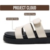 image:imageProject Cloud Girls Sandals  100 Genuine Leather Sandals for Girls  Stylish Girls Footwear with Plush Soft Insole  NonSlip WaterResistant Beach Slides for Girls Kids Sandals Mayvy KidsWhite Leather