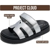 image:imageProject Cloud Girls Sandals  100 Genuine Leather Sandals for Girls  Stylish Girls Footwear with Plush Soft Insole  NonSlip WaterResistant Beach Slides for Girls Kids Sandals Mayvy KidsSilver Leather