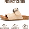 image:imageProject Cloud Girls Sandals amp NonSlip Kids Slides with Adjustable Buckle  Plush Soft Insole Lightweight Sandals for Girls  Comfortable Summer Shoes Casual Footwear Beach Slides for Kids SandalsNatural Raffia