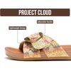 image:imageProject Cloud Girls Sandals amp NonSlip Kids Slides with Adjustable Buckle  Plush Soft Insole Lightweight Sandals for Girls  Comfortable Summer Shoes Casual Footwear Beach Slides for Kids SandalsGold Multi
