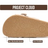 image:imageProject Cloud Girls Sandals amp NonSlip Kids Slides with Adjustable Buckle  Plush Soft Insole Lightweight Sandals for Girls  Comfortable Summer Shoes Casual Footwear Beach Slides for Kids SandalsWhite Sands