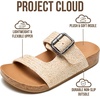 image:imageProject Cloud Girls Sandals amp NonSlip Kids Slides with Adjustable Buckle  Plush Soft Insole Lightweight Sandals for Girls  Comfortable Summer Shoes Casual Footwear Beach Slides for Kids SandalsNatural Raffia
