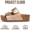 image:imageProject Cloud Girls Sandals with Adjustable Buckle Wedge Sandals 2026  Flexible Upper and Plush Soft Insole  Wedge NonSlip Outsole  Comfortable Kids Sandals for Girls for Daily WearRose Gold