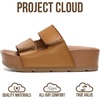 image:imageProject Cloud Girls Sandals with Adjustable Buckle Wedge Sandals 2026  Flexible Upper and Plush Soft Insole  Wedge NonSlip Outsole  Comfortable Kids Sandals for Girls for Daily WearDesert Sand