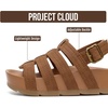 image:imageProject Cloud Girls Sandals with Adjustable Buckle Wedge Sandals 2026  Flexible Upper and Plush Soft Insole  Wedge NonSlip Outsole  Comfortable Kids Sandals for Girls for Daily WearSienna  Pufferk