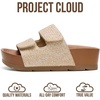 image:imageProject Cloud Girls Sandals with Adjustable Buckle Wedge Sandals 2026  Flexible Upper and Plush Soft Insole  Wedge NonSlip Outsole  Comfortable Kids Sandals for Girls for Daily WearNatural Raffia