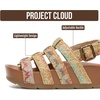image:imageProject Cloud Girls Sandals with Adjustable Buckle Wedge Sandals 2026  Flexible Upper and Plush Soft Insole  Wedge NonSlip Outsole  Comfortable Kids Sandals for Girls for Daily WearGold Multi