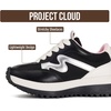 image:imageProject Cloud Girls Sneakers amp Kids Shoes with Memory Foam Little Lecco  Breathable Upper Lightweight Design Non Slip Outsole Youth Footwear Comfortable School Play Everyday Casual Travel All DayBlack Combo