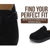 image:imageProject Cloud Kids 100 Genuine Leather Clogs amp Mules Little BentonChunky  Cork Footbed Arch Support Non Slip Sandals for Girls Comfortable Footwear Travel Everyday Casual Indoor Outdoor Easy WearBlack Mono