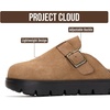 image:imageProject Cloud Kids 100 Genuine Leather Clogs amp Mules Little BentonChunky  Cork Footbed Arch Support Non Slip Sandals for Girls Comfortable Footwear Travel Everyday Casual Indoor Outdoor Easy WearTan Suede