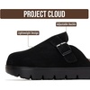 image:imageProject Cloud Kids 100 Genuine Leather Clogs amp Mules Little BentonChunky  Cork Footbed Arch Support Non Slip Sandals for Girls Comfortable Footwear Travel Everyday Casual Indoor Outdoor Easy WearBlack Mono