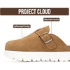 image:imageProject Cloud Kids 100 Genuine Leather Clogs amp Mules Little BentonChunky  Cork Footbed Arch Support Non Slip Sandals for Girls Comfortable Footwear Travel Everyday Casual Indoor Outdoor Easy WearChestnut Suede