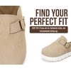 image:imageProject Cloud Kids 100 Genuine Leather Clogs amp Mules Little BentonChunky  Cork Footbed Arch Support Non Slip Sandals for Girls Comfortable Footwear Travel Everyday Casual Indoor Outdoor Easy WearBeige Suede