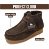 image:imageProject Cloud Kids 100 Genuine Leather Non Slip Boots Kids Wallyboot  Boys amp Girls Shoes Memory Foam Insole Gum Rubber Sole Comfortable Fall Footwear Outdoor School Casual Everyday Easy WearDark Choco Brown Suede