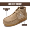 image:imageProject Cloud Kids 100 Genuine Leather Non Slip Boots Kids Wallyboot  Boys amp Girls Shoes Memory Foam Insole Gum Rubber Sole Comfortable Fall Footwear Outdoor School Casual Everyday Easy WearWheat Suede