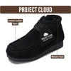 image:imageProject Cloud Kids 100 Genuine Leather Non Slip Boots Kids Wallyboot  Boys amp Girls Shoes Memory Foam Insole Gum Rubber Sole Comfortable Fall Footwear Outdoor School Casual Everyday Easy WearBlack Suede