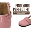 image:imageProject Cloud Kids 100 Genuine Leather Non Slip Clogs with Cork Footbed  Memory Foam Insole Arch Support Sandals for Boys amp Girls Slippers Comfortable Casual Everyday Indoor Outdoor Home FootwearPink Suede Mono With Back Strap