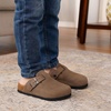 image:imageProject Cloud Kids 100 Genuine Leather Non Slip Clogs with Cork Footbed  Memory Foam Insole Arch Support Sandals for Boys amp Girls Slippers Comfortable Casual Everyday Indoor Outdoor Home FootwearBrown Sugar