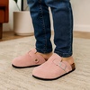image:imageProject Cloud Kids 100 Genuine Leather Non Slip Clogs with Cork Footbed  Memory Foam Insole Arch Support Sandals for Boys amp Girls Slippers Comfortable Casual Everyday Indoor Outdoor Home FootwearLilac Suede