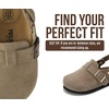 image:imageProject Cloud Kids 100 Genuine Leather Non Slip Clogs with Cork Footbed  Memory Foam Insole Arch Support Sandals for Boys amp Girls Slippers Comfortable Casual Everyday Indoor Outdoor Home FootwearTaupe Suede Bronze With Back Strap
