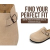 image:imageProject Cloud Kids 100 Genuine Leather Non Slip Clogs with Cork Footbed  Memory Foam Insole Arch Support Sandals for Boys amp Girls Slippers Comfortable Casual Everyday Indoor Outdoor Home FootwearStone Suede