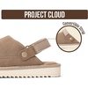 image:imageProject Cloud Kids Genuine Leather Clogs with Back Strap Little Goldstar  Memory Foam Insole Lightweight Easy On Sandals for Boys amp Girls Adjustable Fit Non Slip Outsole Comfortable Casual EverydaySand Suede