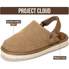 image:imageProject Cloud Kids Genuine Leather Clogs with Back Strap Little Goldstar  Memory Foam Insole Lightweight Easy On Sandals for Boys amp Girls Adjustable Fit Non Slip Outsole Comfortable Casual EverydayWheat Suede