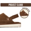 image:imageProject Cloud Kids Genuine Leather Clogs with Back Strap Little Goldstar  Memory Foam Insole Lightweight Easy On Sandals for Boys amp Girls Adjustable Fit Non Slip Outsole Comfortable Casual EverydayMocha Suede