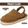 image:imageProject Cloud Kids Genuine Leather Clogs with Back Strap Little Goldstar  Memory Foam Insole Lightweight Easy On Sandals for Boys amp Girls Adjustable Fit Non Slip Outsole Comfortable Casual EverydayChestnut Suede