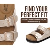 image:imageProject Cloud Kids Sandals 100 Genuine Leather Slides for Boys amp Girls  Natural Cork Footbed Non Slip Lightweight Water Resistant Sandals  Beach Footwear Sandals for Kids  Comfortable Kids SlidesGold Leather