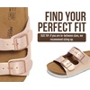 image:imageProject Cloud Kids Sandals 100 Genuine Leather Slides for Boys amp Girls  Natural Cork Footbed Non Slip Lightweight Water Resistant Sandals  Beach Footwear Sandals for Kids  Comfortable Kids SlidesLittle Venita  Rosegold Leather