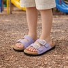 image:imageProject Cloud Kids Sandals 100 Genuine Leather Slides for Boys amp Girls  Natural Cork Footbed Non Slip Lightweight Water Resistant Sandals  Beach Footwear Sandals for Kids  Comfortable Kids SlidesLavender Suede