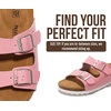 image:imageProject Cloud Kids Sandals 100 Genuine Leather Slides for Boys amp Girls  Natural Cork Footbed Non Slip Lightweight Water Resistant Sandals  Beach Footwear Sandals for Kids  Comfortable Kids SlidesPink Patent