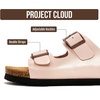 image:imageProject Cloud Kids Sandals 100 Genuine Leather Slides for Boys amp Girls  Natural Cork Footbed Non Slip Lightweight Water Resistant Sandals  Beach Footwear Sandals for Kids  Comfortable Kids SlidesPink