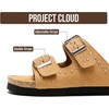 image:imageProject Cloud Kids Sandals 100 Genuine Leather Slides for Boys amp Girls  Natural Cork Footbed Non Slip Lightweight Water Resistant Sandals  Beach Footwear Sandals for Kids  Comfortable Kids SlidesLittle Venita Studded  Chestnut Suede