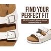 image:imageProject Cloud Kids Sandals 100 Genuine Leather Slides for Boys amp Girls  Natural Cork Footbed Non Slip Lightweight Water Resistant Sandals  Beach Footwear Sandals for Kids  Comfortable Kids SlidesWhite