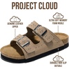 image:imageProject Cloud Kids Sandals 100 Genuine Leather Slides for Boys amp Girls  Natural Cork Footbed Non Slip Lightweight Water Resistant Sandals  Beach Footwear Sandals for Kids  Comfortable Kids SlidesLittle Venita Studded  Taupe Suede
