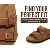 image:imageProject Cloud Kids Sandals 100 Genuine Leather Slides for Boys amp Girls  Natural Cork Footbed Non Slip Lightweight Water Resistant Sandals  Beach Footwear Sandals for Kids  Comfortable Kids SlidesLittle Venita  Chestnut Suede