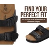 image:imageProject Cloud Kids Sandals 100 Genuine Leather Slides for Boys amp Girls  Natural Cork Footbed Non Slip Lightweight Water Resistant Sandals  Beach Footwear Sandals for Kids  Comfortable Kids SlidesBlack Leather