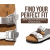 image:imageProject Cloud Kids Sandals 100 Genuine Leather Slides for Boys amp Girls  Natural Cork Footbed Non Slip Lightweight Water Resistant Sandals  Beach Footwear Sandals for Kids  Comfortable Kids SlidesSilver