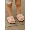 image:imageProject Cloud Kids Sandals 100 Genuine Leather Slides for Boys amp Girls  Natural Cork Footbed Non Slip Lightweight Water Resistant Sandals  Beach Footwear Sandals for Kids  Comfortable Kids SlidesLight Pink Fur