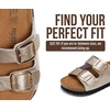 image:imageProject Cloud Kids Sandals 100 Genuine Leather Slides for Boys amp Girls  Natural Cork Footbed Non Slip Lightweight Water Resistant Sandals  Beach Footwear Sandals for Kids  Comfortable Kids SlidesLittle Santorini  Rosegold Leather
