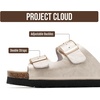 image:imageProject Cloud Kids Sandals 100 Genuine Leather Slides for Boys amp Girls  Natural Cork Footbed Non Slip Lightweight Water Resistant Sandals  Beach Footwear Sandals for Kids  Comfortable Kids SlidesGold Leather